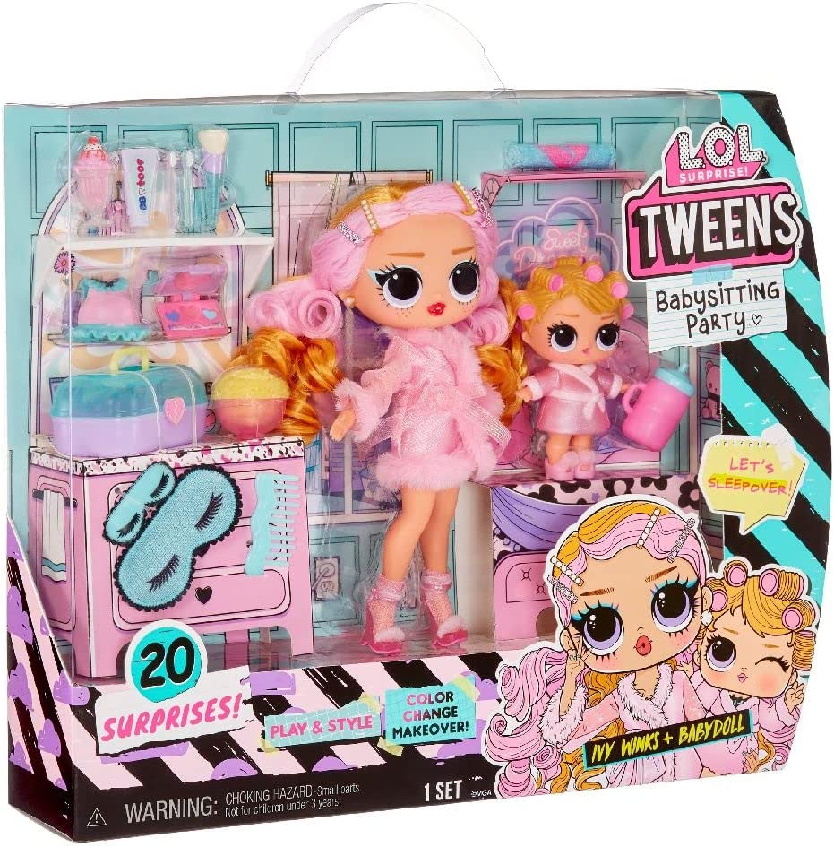 Buy LOL Surprise Tweens Tots Baby Sitters Ivy Winks with Babydoll | Yallatoys.com