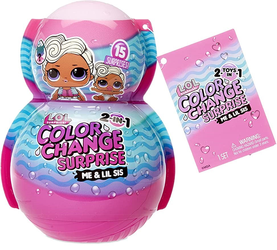 Buy LOL Surprise 2 in 1 Me & My Lil Sis Color Change 15 Surprise (Sold Separately Subject to Availability) | Yallatoys.com