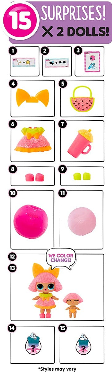 Buy LOL Surprise 2 in 1 Me & My Lil Sis Color Change 15 Surprise (Sold Separately Subject to Availability) | Yallatoys.com