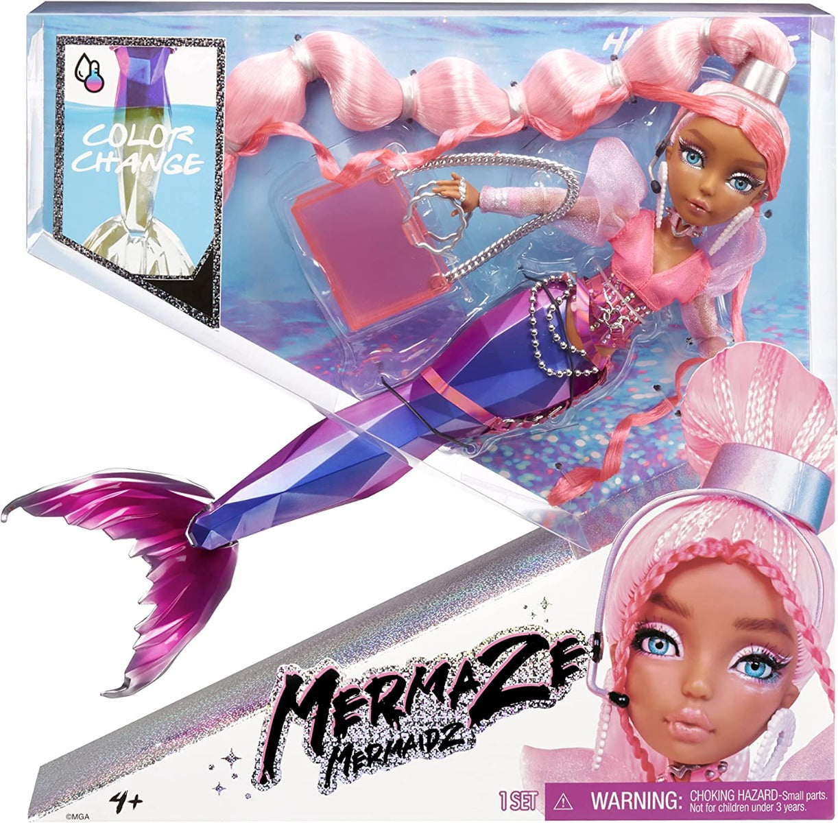 Buy Mermaze Mermaidz Color Change Harmonique Mermaid Fashion Doll with Designer Outfit & Accessories | Yallatoys.com