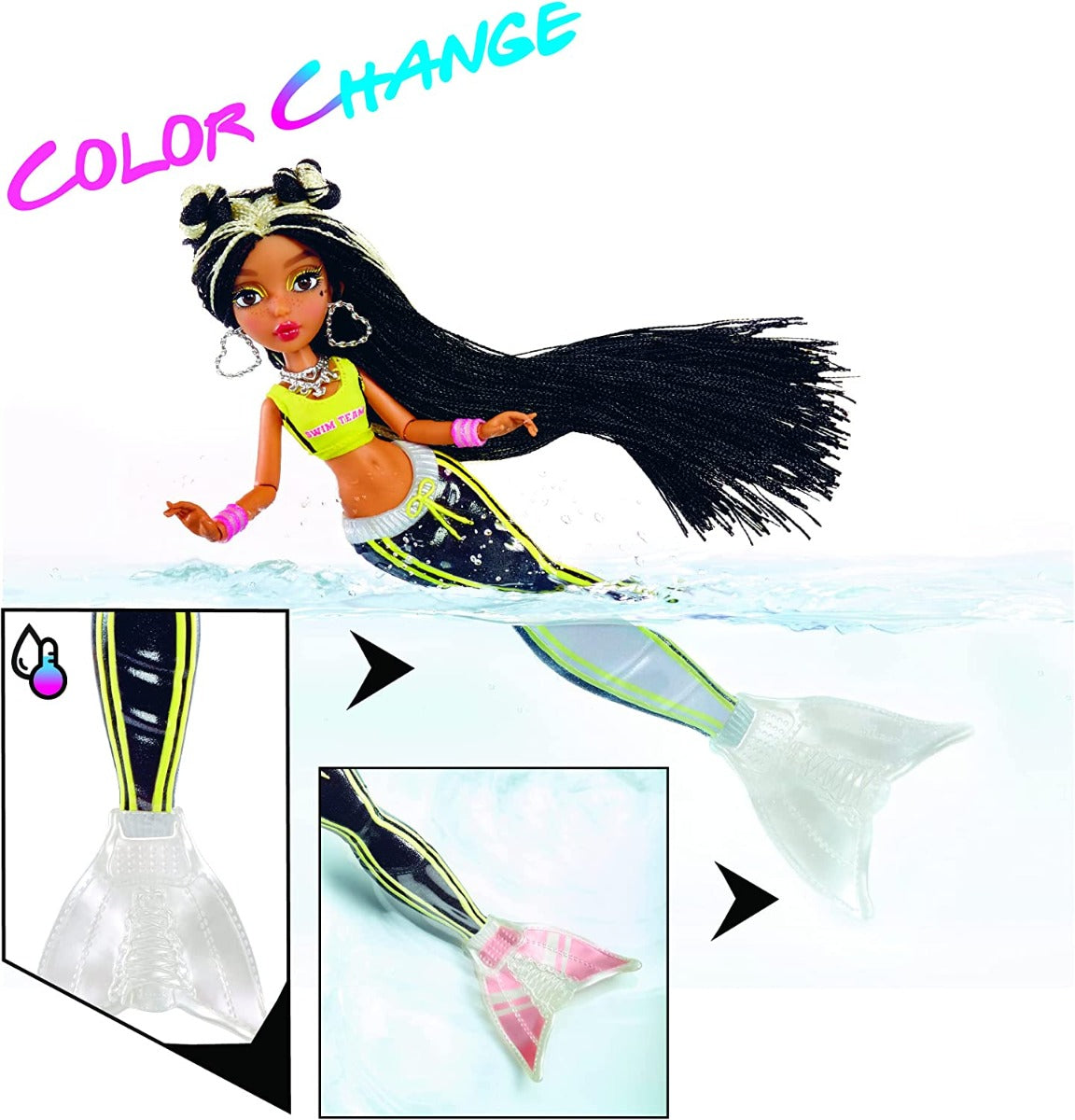 Buy Mermaze Mermaidz Color Change Jordie Mermaid Fashion Doll with Designer Outfit & Accessories | Yallatoys.com
