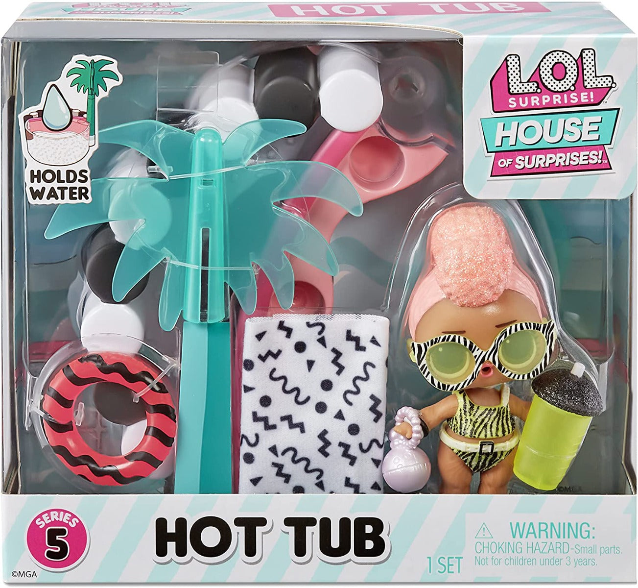 Buy LOL Surprise OMG House of Surprises Hot Tub Playset with Yacht B.B. Collectible Doll and 8 Surprises | Yallatoys.com
