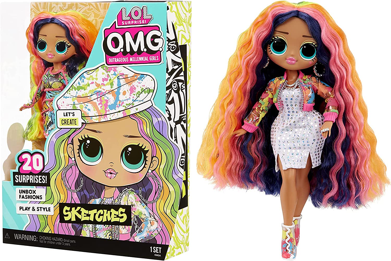 Buy LOL Surprise OMG Sketches 20 Surprises Includes Fashion Doll | Yallatoys.com