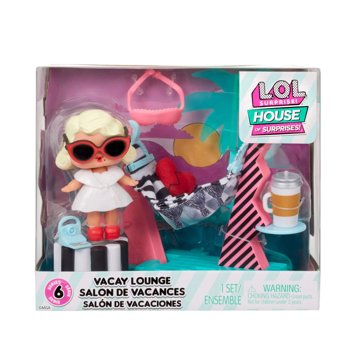 Buy LOL Surprise House Furniture Playset with Doll Series 2 (Sold Separately Subject to Availability) | Yallatoys.com