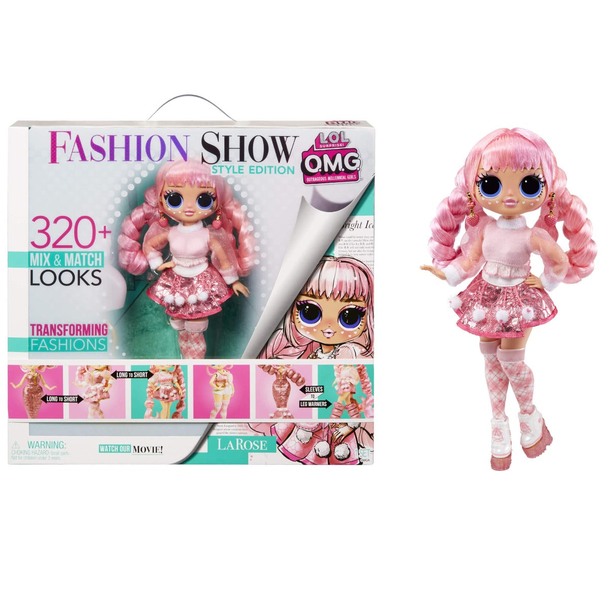Buy LOL Surprise OMG Fashion Show Style Edition LaRose Fashion Doll with 320+ Fashion Looks | Yallatoys.com