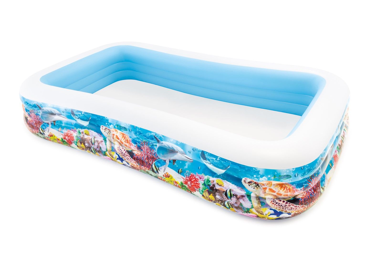 Intex Sealife Swim Center Pool - Large inflatable pool with sealife graphics for kids and family - garden water play - yallatoys.com