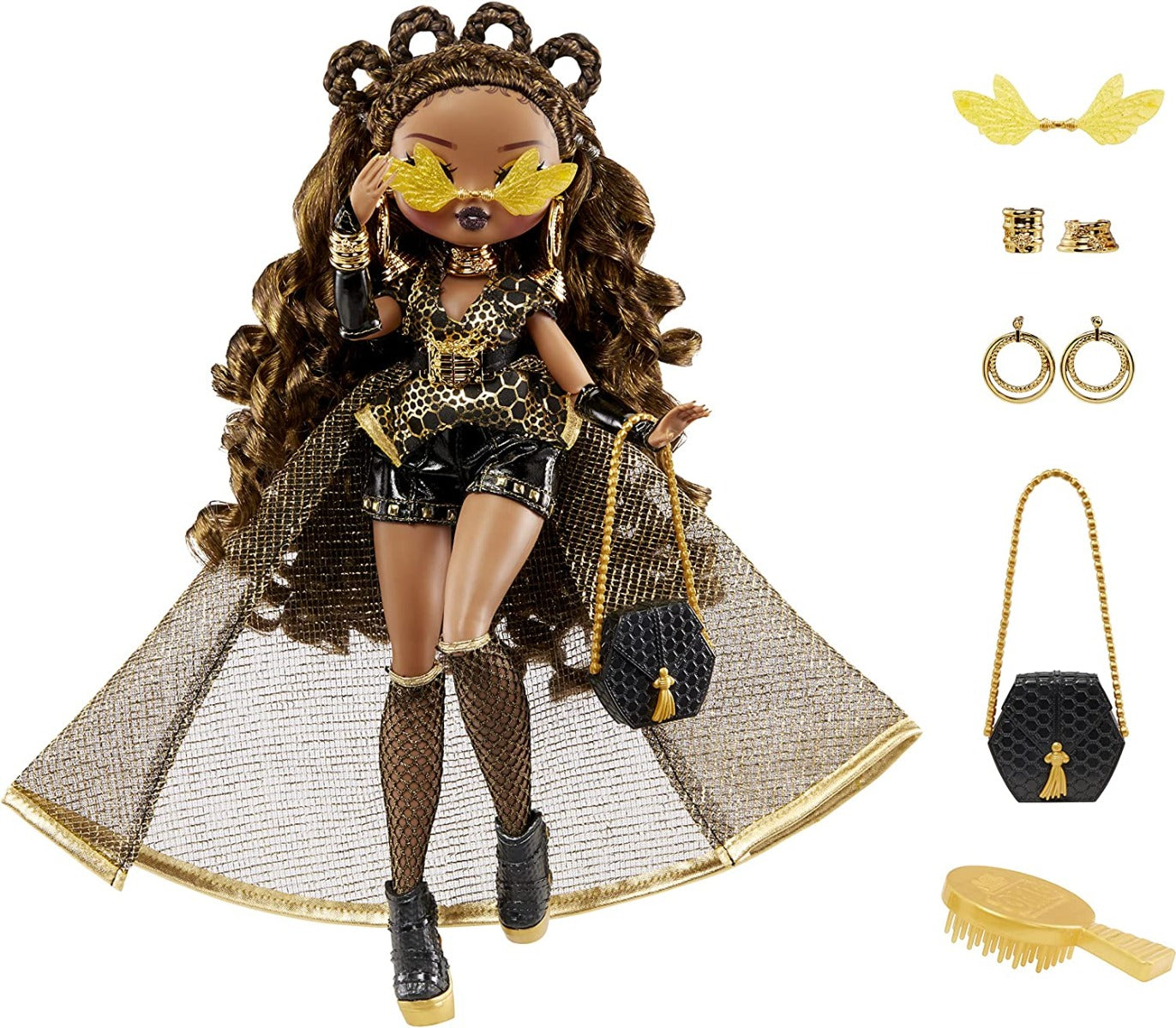 Buy LOL Surprise OMG Fierce Royal Bee Fashion Doll with 15 Surprises | Yallatoys.com