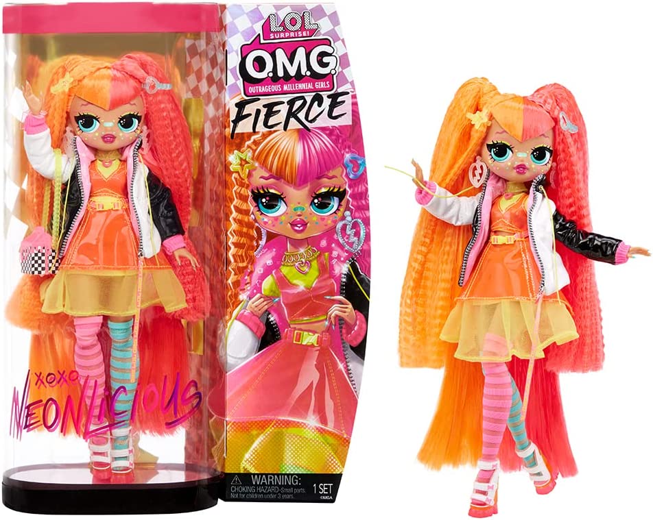 Buy LOL Surprise OMG Fierce Neonlicious Fashion Doll with 15 Surprises | Yallatoys.com