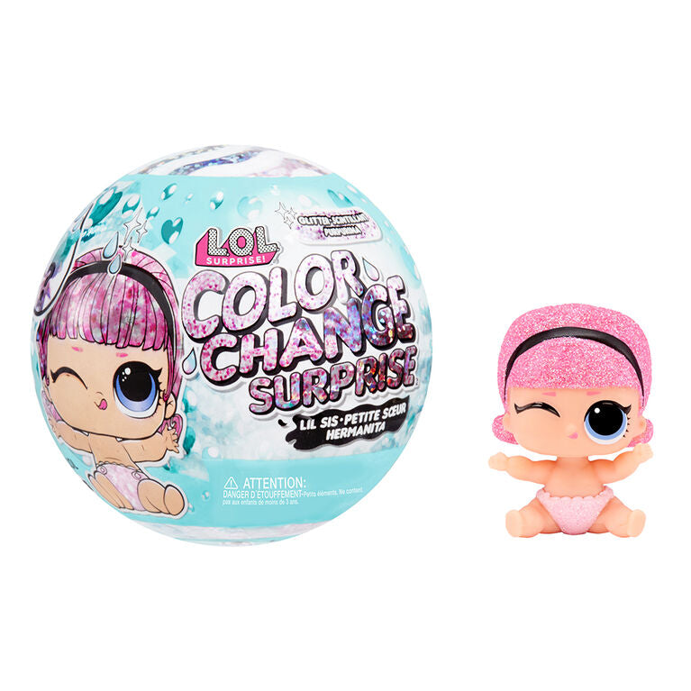 Buy LOL Surprise Glitter Color Change Lil Sis with 5 Surprises (Sold Separately Subject to Availability) | Yallatoys.com