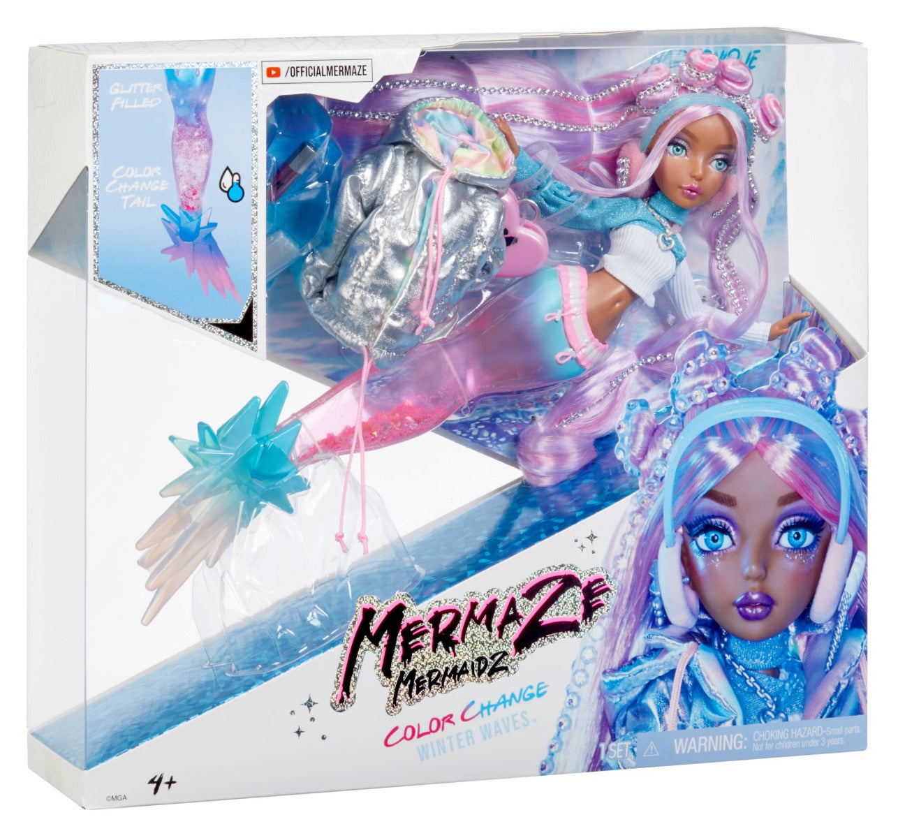 Buy Mermaze Mermaidz Winter Waves Harmonique Fashion Doll with Color Change Fin | Yallatoys.com