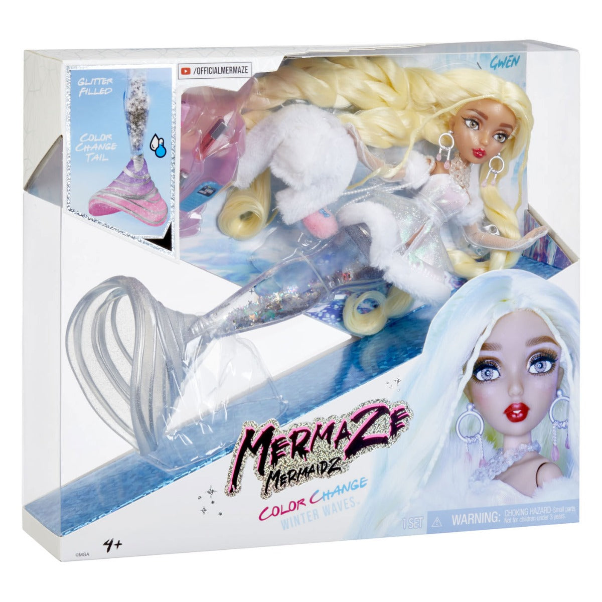 Buy Mermaze Mermaidz Winter Waves Gwen Fashion Doll with Color Change Fin | Yallatoys.com
