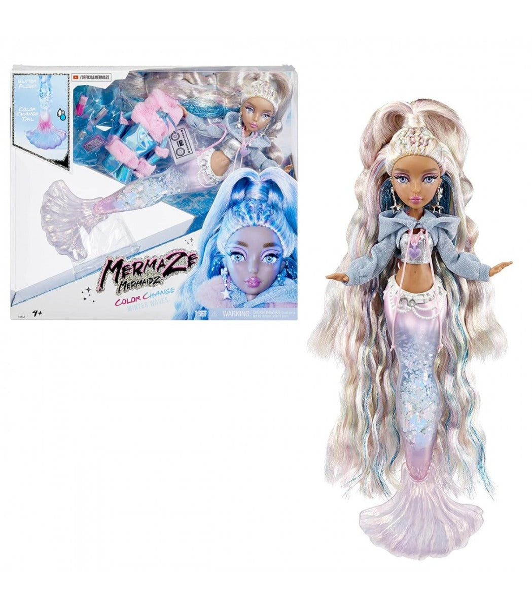 Buy Mermaze Mermaidz Winter Waves Kishiko Fashion Doll with Color Change Fin | Yallatoys.com
