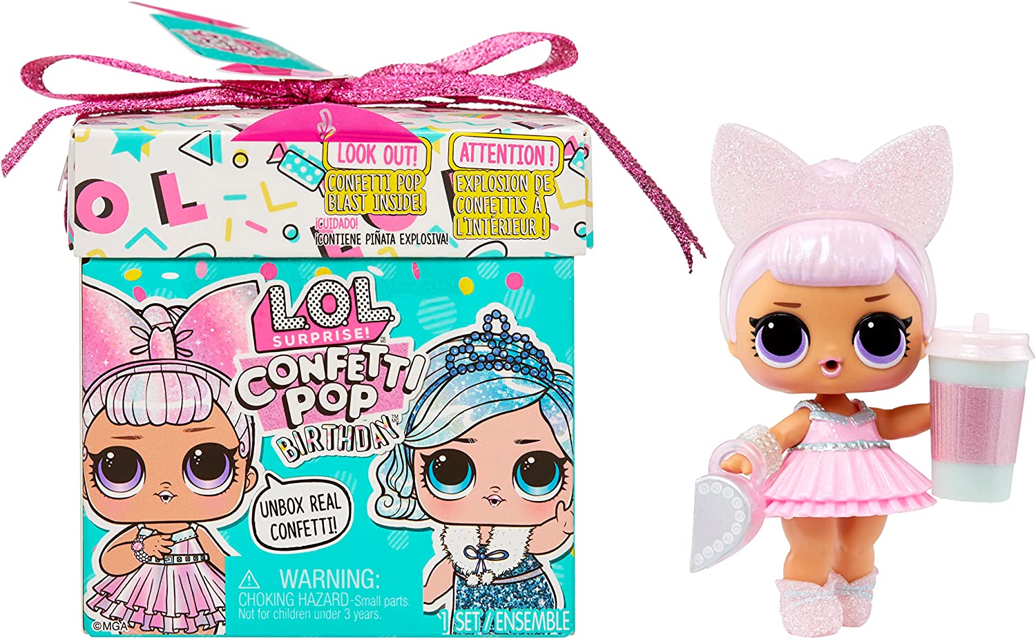Buy LOL Surprise Confetti Pop Surprise Unboxing Pop Birthday With Collectible Doll 8 Surprises (Sold Separately Subject to Availability) | Yallatoys.com