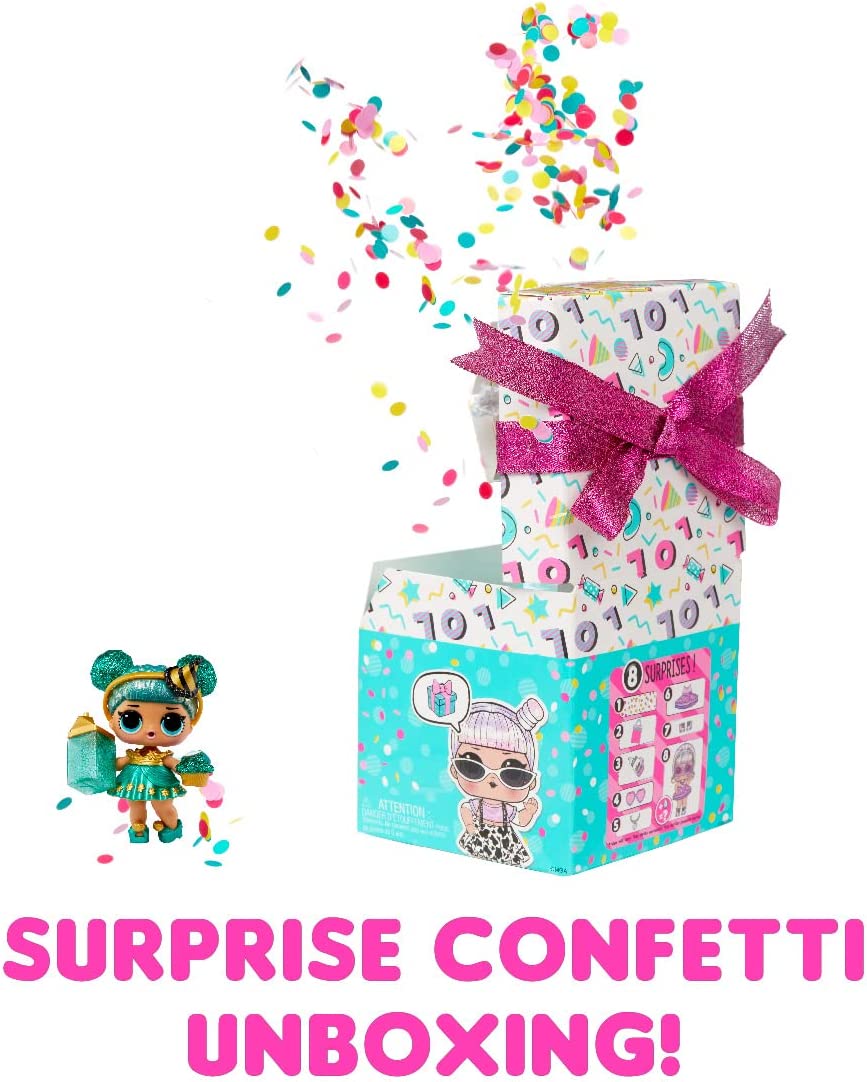 Buy LOL Surprise Confetti Pop Surprise Unboxing Pop Birthday With Collectible Doll 8 Surprises (Sold Separately Subject to Availability) | Yallatoys.com
