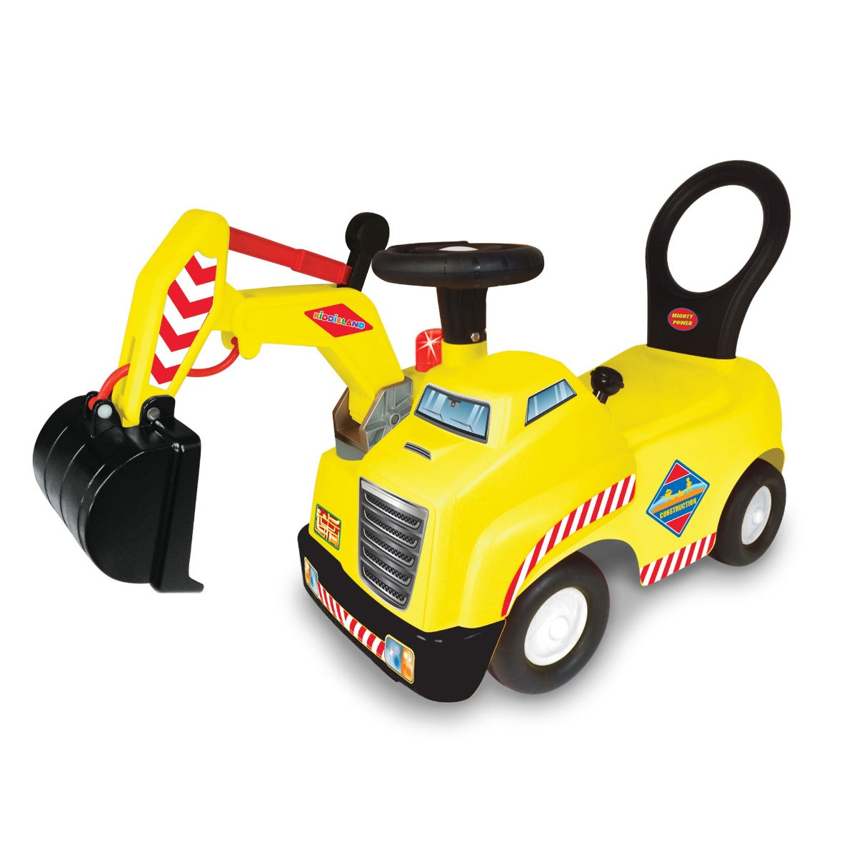 Buy Kiddieland Construction Truck with Backhoe Activity Ride On Car | Yallatoys.com