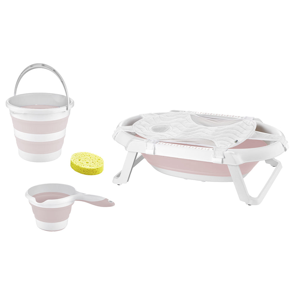 Babyjem Folding Bath Set Pink 0 Months+ Babyjem Yallatoys