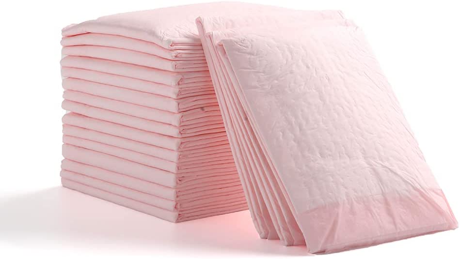 Little Story  Disposable Diaper Changing Mats Pack Of 100Pcs Pink Little Story Yallatoys