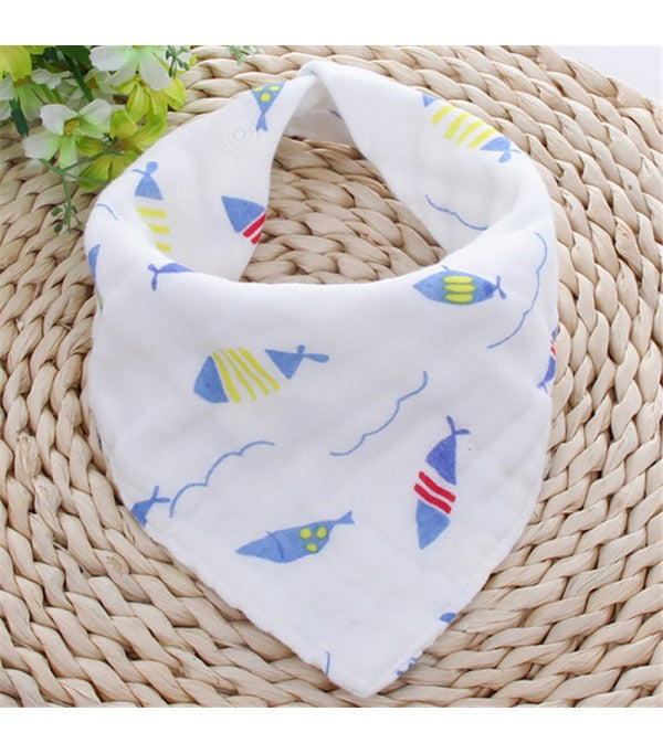 Little Story  Muslin Bandana Bibs Set Of 3 Anchor And Ships Little Story Yallatoys