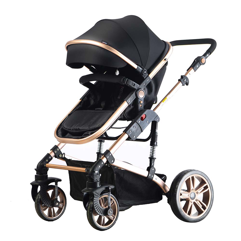 Teknum  3 In 1 Stroller Story Black + Sunveno Diaper Bag Black & Hooks Teknum Yallatoys