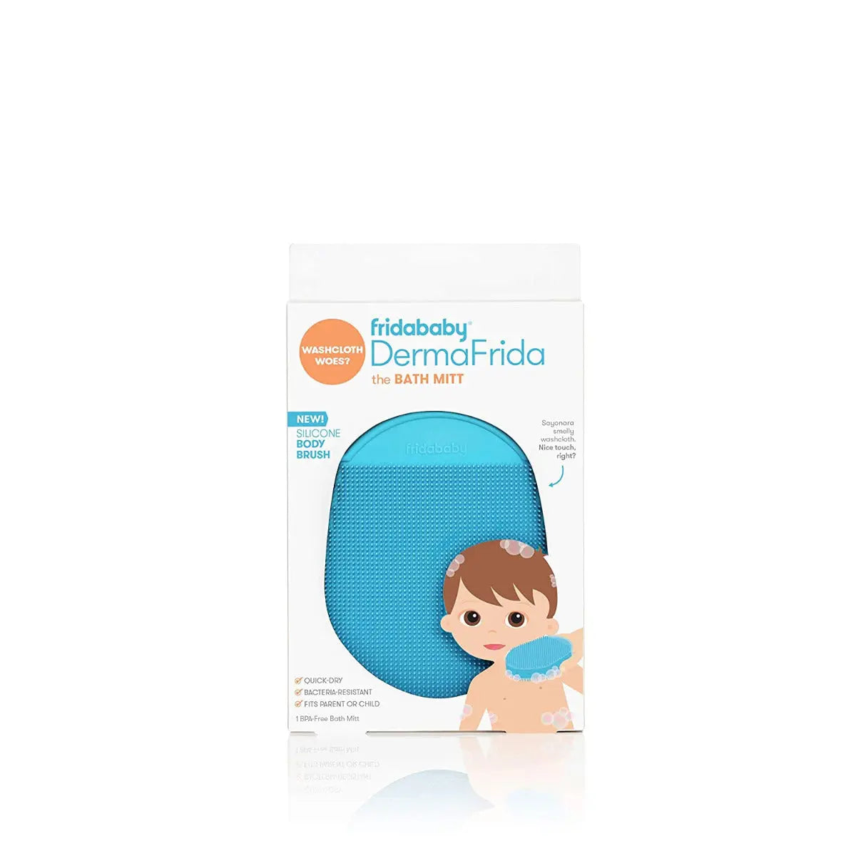 Frida Baby Dermafrida The Bath Mitt By Frida Baby Toddler Quick Dry Body Bath Brush Frida Baby Yallatoys