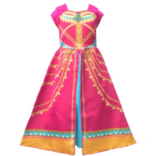 Aladdin Disney Jasmine Dress Costume Pink Fuchsia Kids Costumes Yallatoys