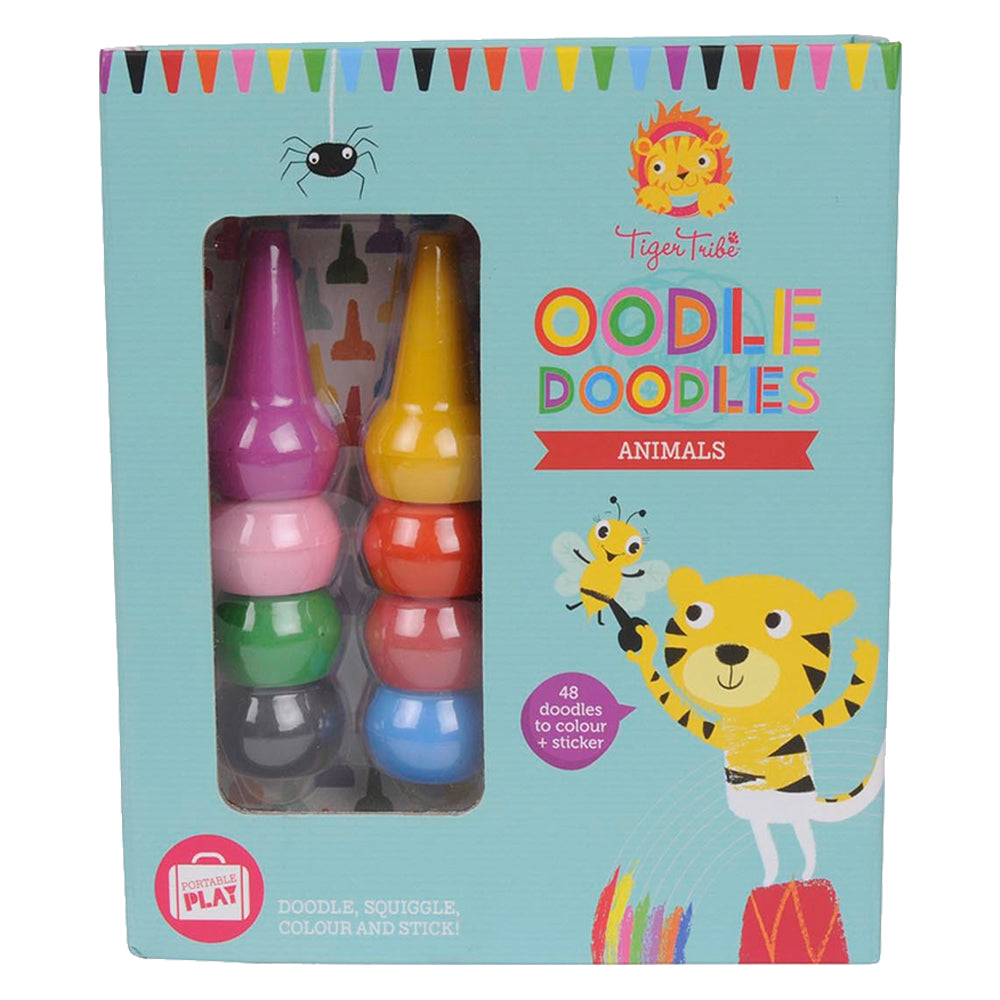 Buy Tiger Tribe Oodle Doodle Crayon Set Animals | Yallatoys.com