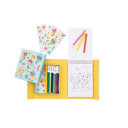 Buy Tiger Tribe Colouring Set Mermaids | Yallatoys.com