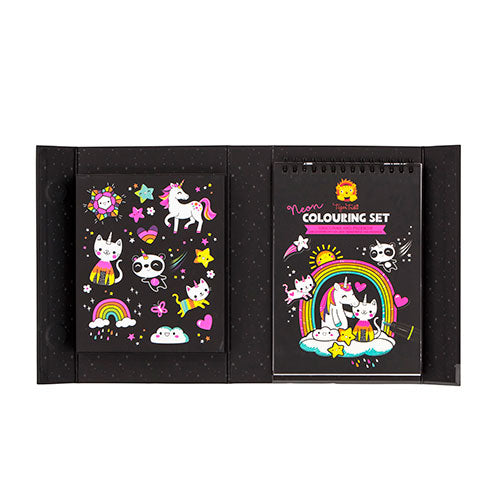 Buy Tiger Tribe Neon Colouring Set Unicorns and Friends | Yallatoys.com