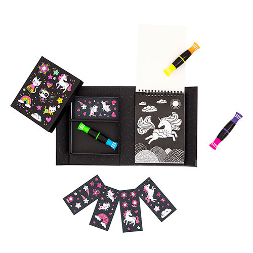 Buy Tiger Tribe Neon Colouring Set Unicorns and Friends | Yallatoys.com