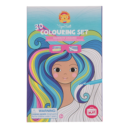 Buy Tiger Tribe 3D Colouring Set Rainbow Dreams | Yallatoys.com