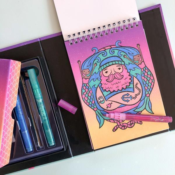 Buy Tiger Tribe Glitter Colouring Set Ocean Dreams | Yallatoys.com