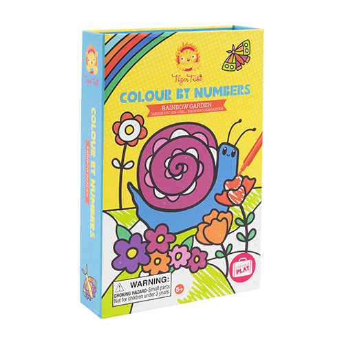 Buy Tiger Tribe Colour by Numbers Rainbow Garden | Yallatoys.com