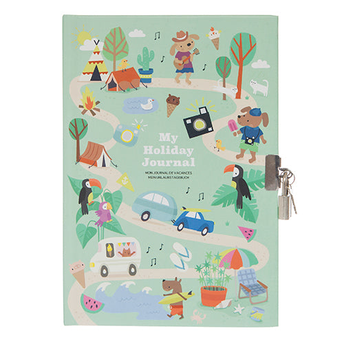Buy Tiger Tribe Lockable Diary My Holiday Journal | Yallatoys.com