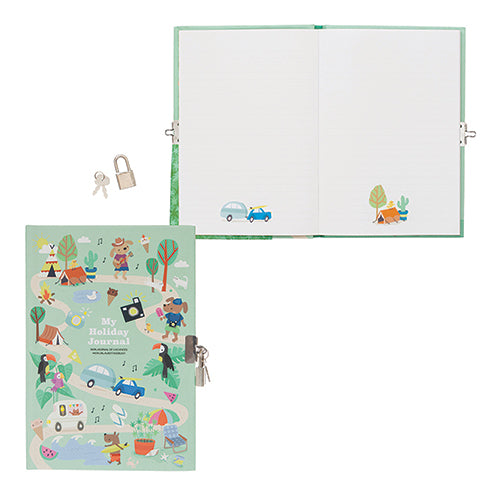 Buy Tiger Tribe Lockable Diary My Holiday Journal | Yallatoys.com