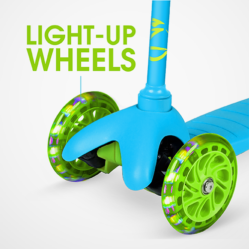 Buy Madd Gear Zycom Zipper Helmet & Scooter Light up Wheels Combo Set Blue Lime | Yallatoys.com