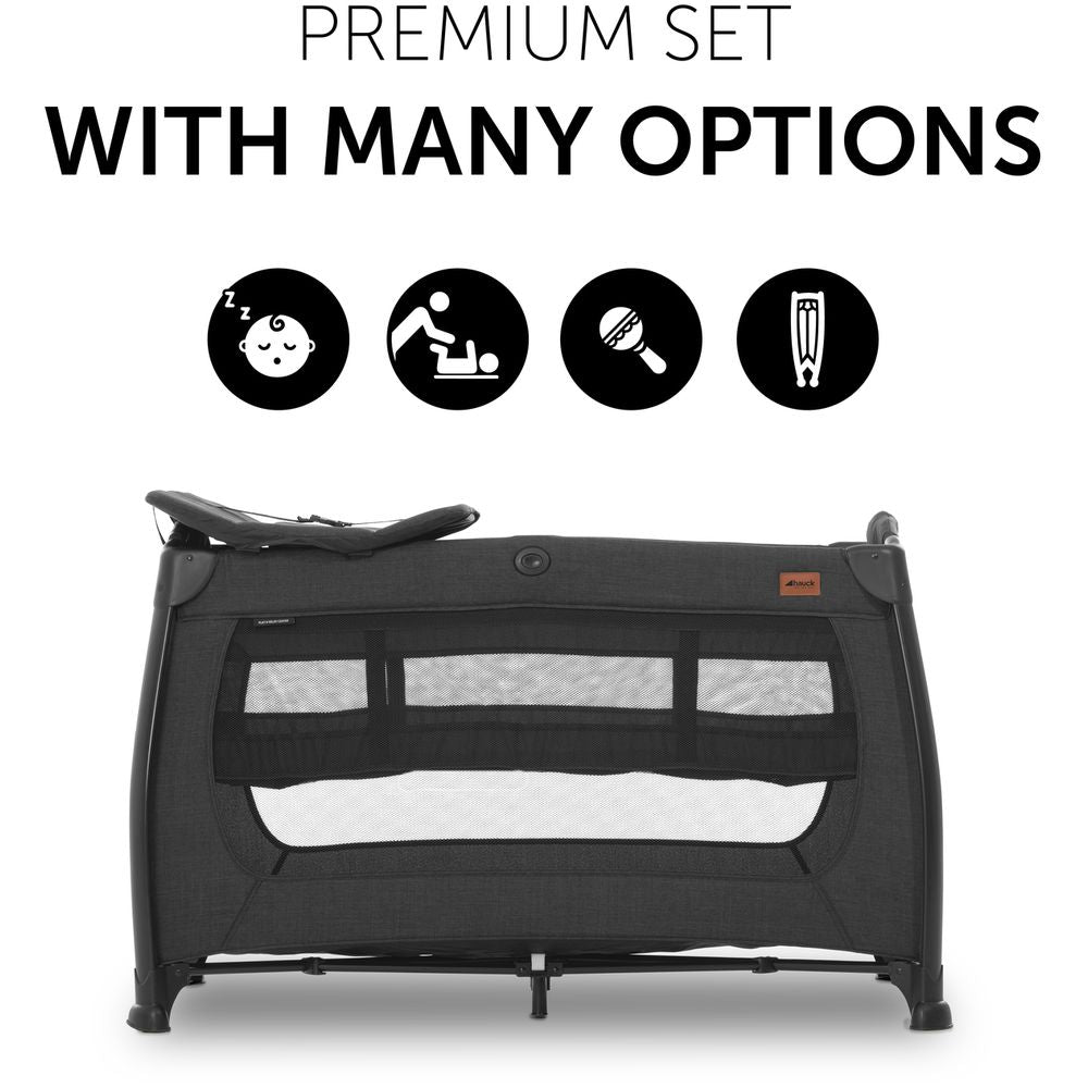 Hauck - Travel Cots Play N Relax Center - Black Hauck Yallatoys