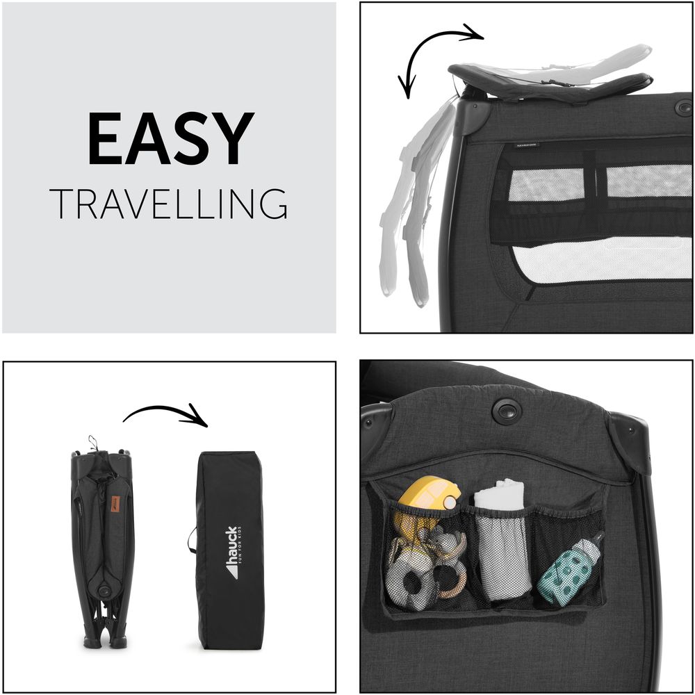 Hauck - Travel Cots Play N Relax Center - Black Hauck Yallatoys