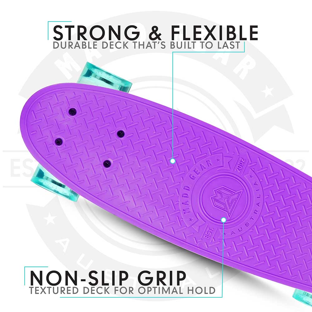 Buy Madd Gear Baller Retro Skateboard 22inch Led Wheels | Yallatoys.com