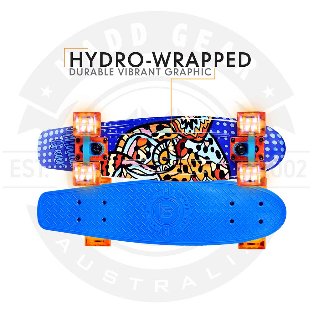 Buy Madd Gear Sahara Retro Skateboard 22inch Led Wheels | Yallatoys.com