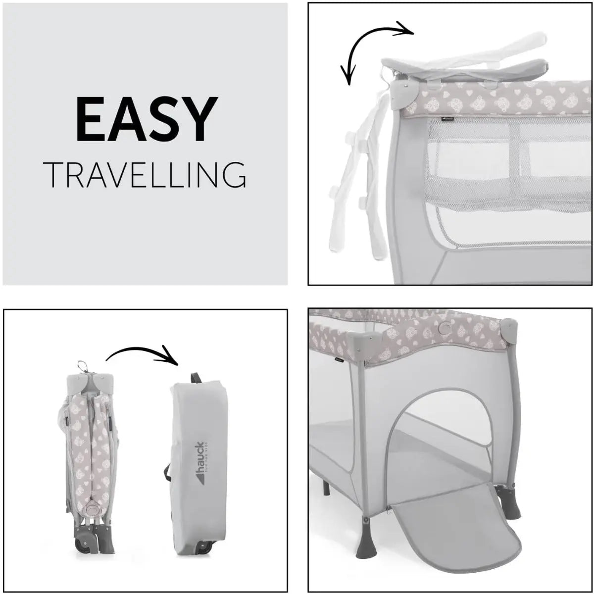 Hauck Sleep'N Play Center 60X120 Cm  /
Teddy Grey Hauck Yallatoys
