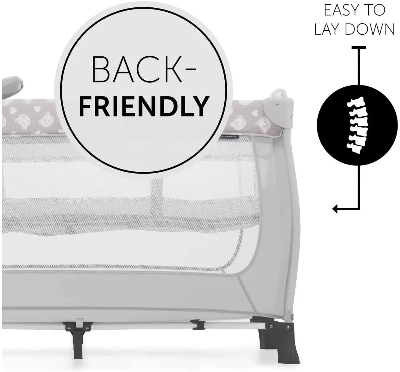 Hauck Sleep'N Play Center 60X120 Cm  /
Teddy Grey Hauck Yallatoys
