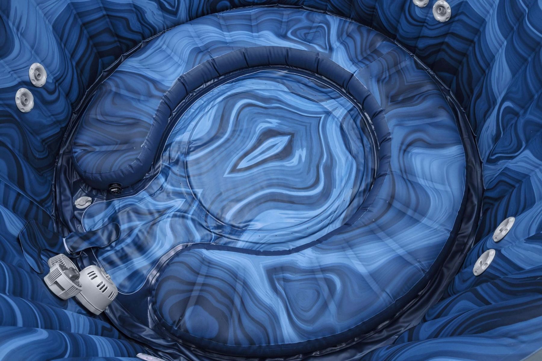 Buy Bestway Lay-Z SPA Santorini Hydrojet Pro Round Inflatable Hot Tub | Yallatoys.com