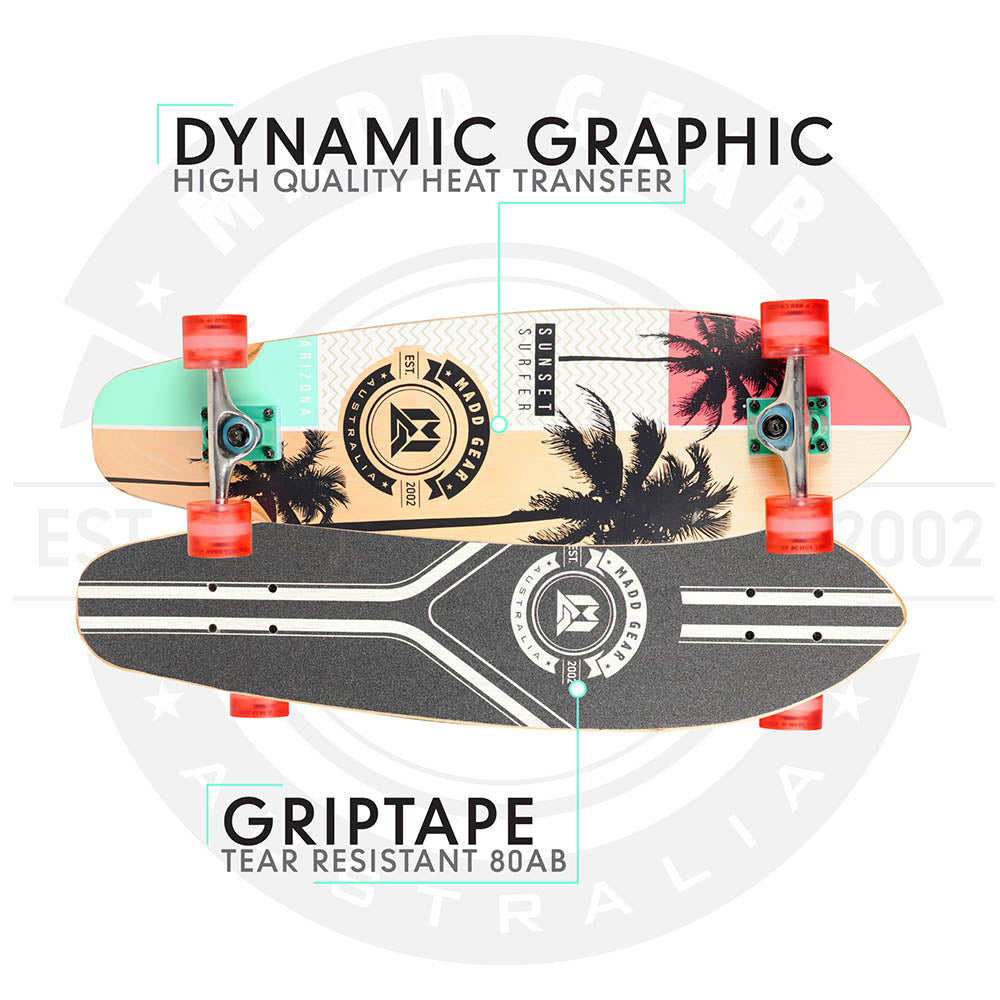 Buy Madd Gear 32inch Sunset Surfer Cruiser Skateboard | Yallatoys.com
