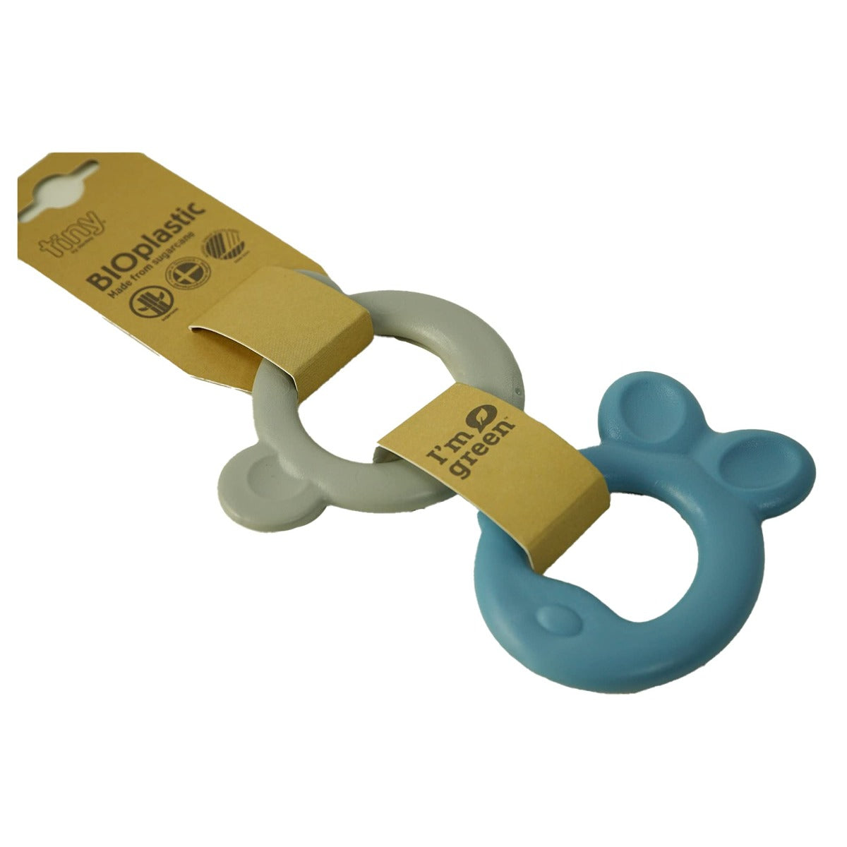 Buy Dantoy Bioplastic Tiny Bear & Fish Design Teether Ring for Babies | Yallatoys.com