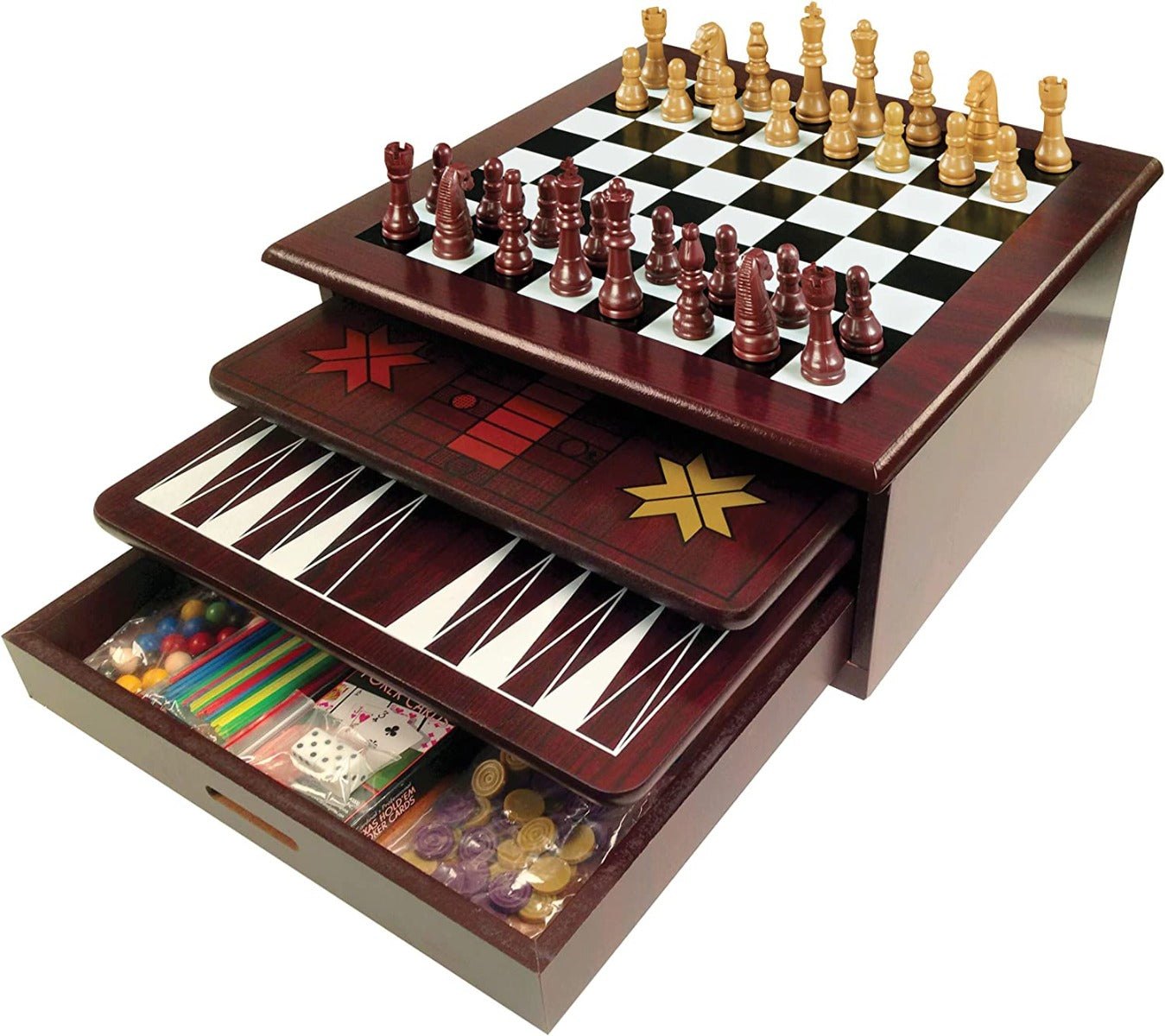Buy Ibrands Game 12 In 1 Game Center Wood | Yallatoys.com