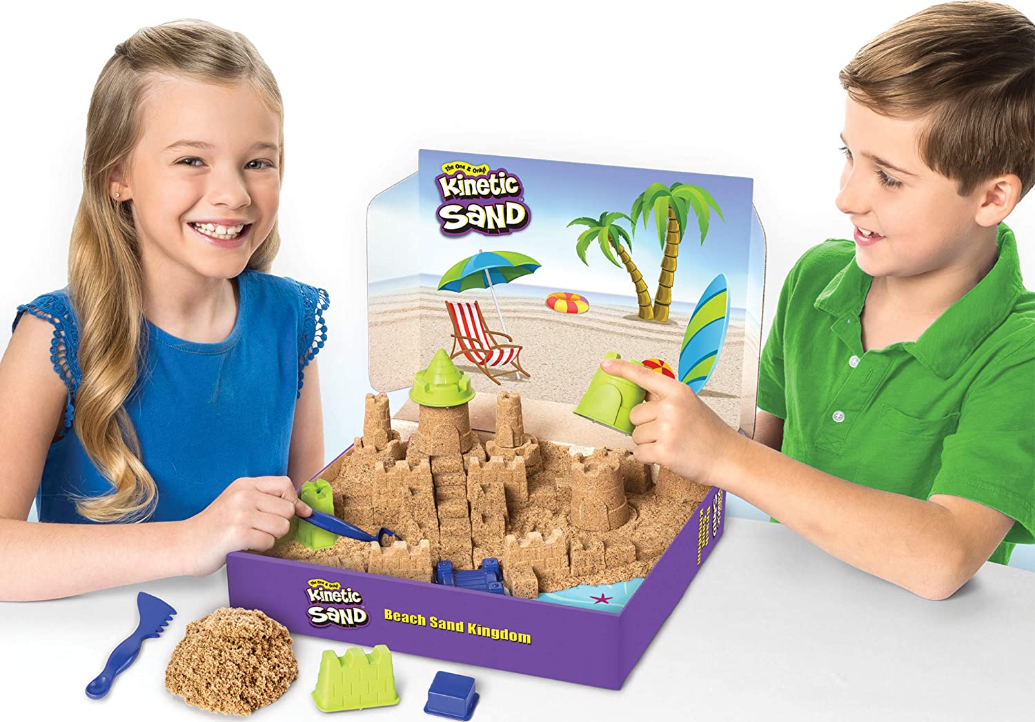 Buy Kinetic Sand Beach Sand Kingdom Playset | Yallatoys.com