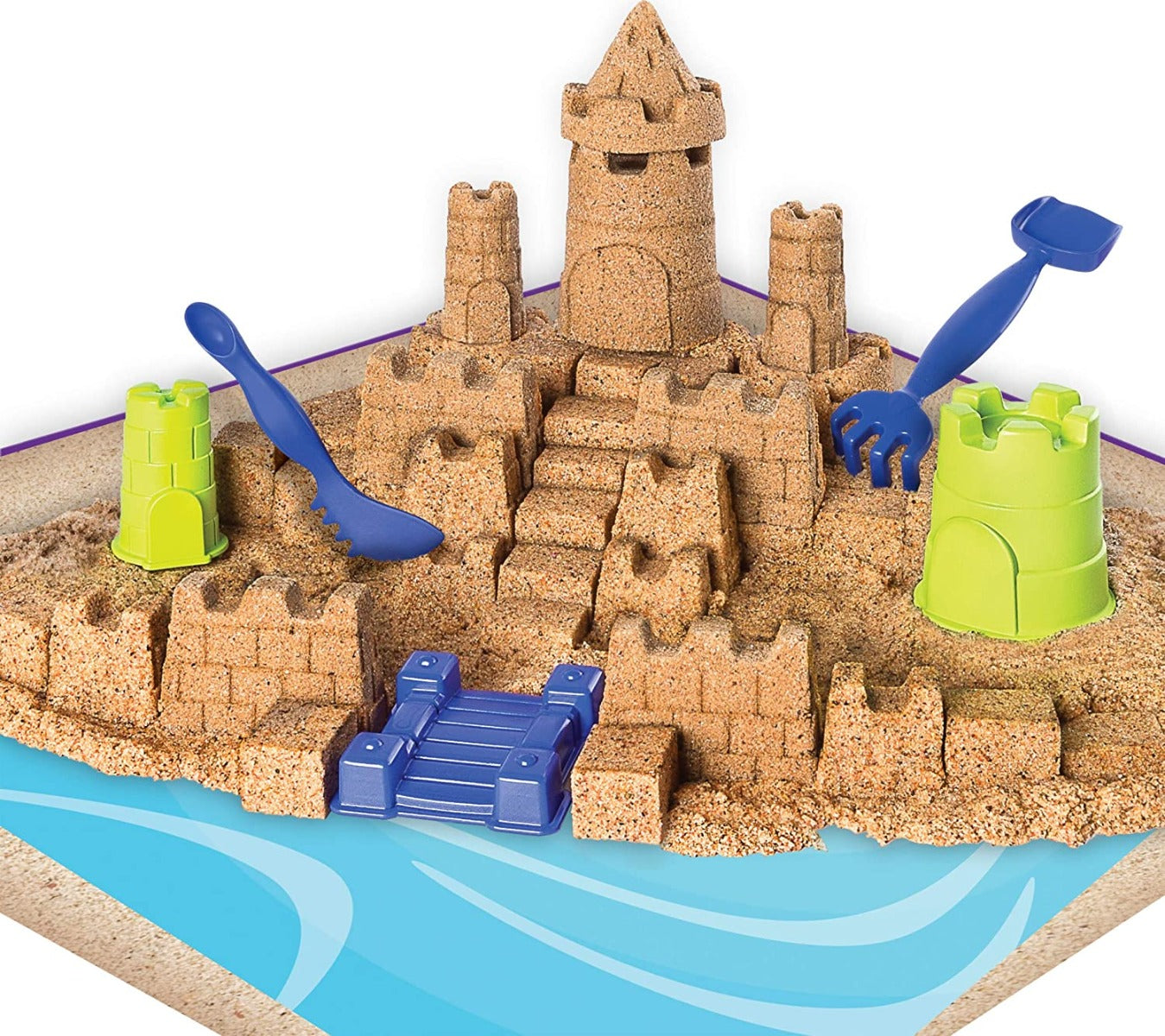 Buy Kinetic Sand Beach Sand Kingdom Playset | Yallatoys.com
