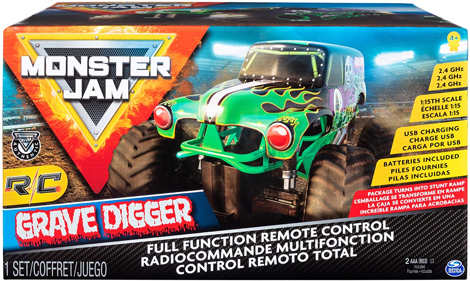 Buy Monster Jam Remote Control Grave Digger | Yallatoys.com