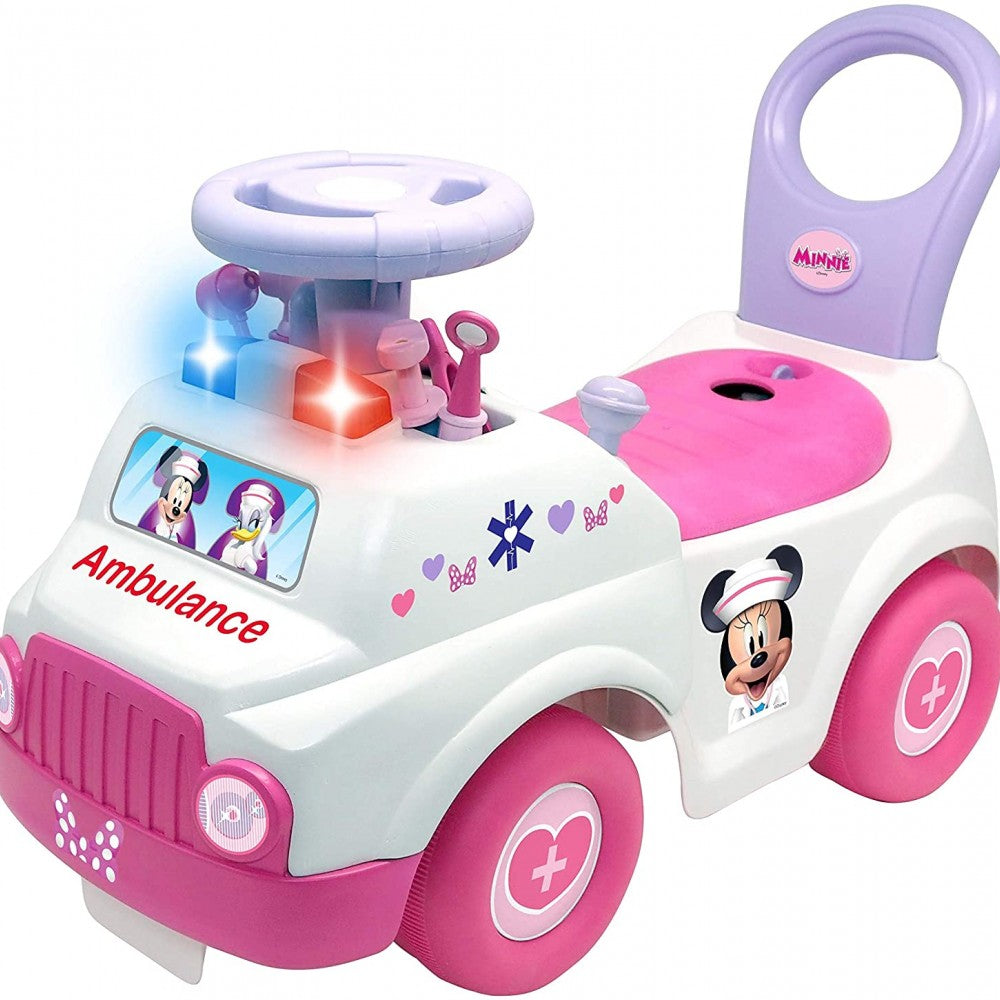 Buy Kiddieland Lights N Sounds Minnie Activity Ambulance Ride On Car | Yallatoys.com