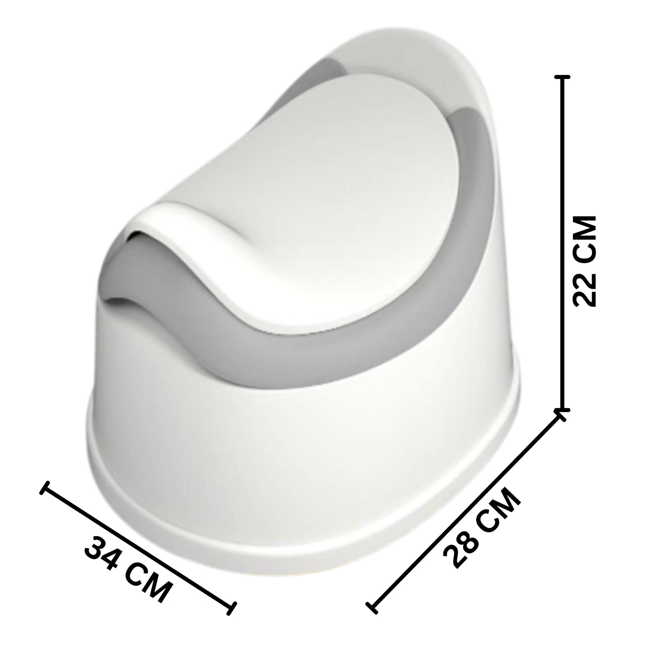 Little Angel Baby Trainer Potty (Grey) Little Angel Yallatoys